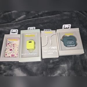 NIB 4 heyday Cell Phone Accessories‎ Bundle - Christmas Stocking Stuffer Bundle